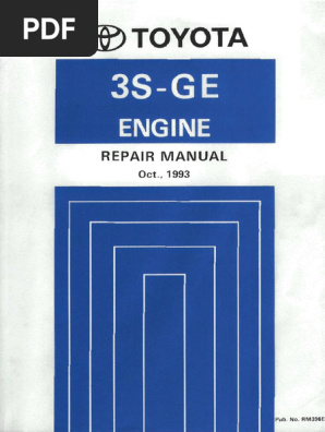 3SGE Workshop Manual Early | PDF