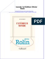 full download Exterieur Monde 1St Edition Olivier Rolin online full chapter pdf 