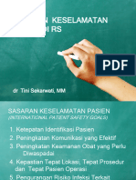 Sasaran Keselamatan Pasien Di Rs Dan Implementasinya