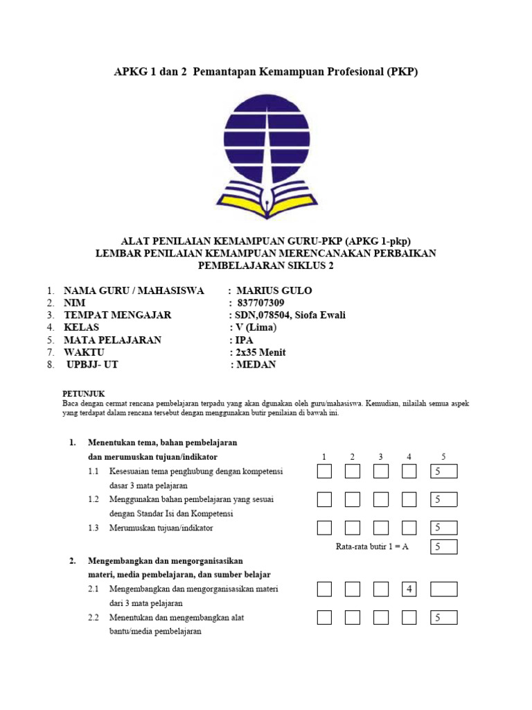 APKG 1 Dan 2 Pembelajaran Terpadu | PDF | Karier & Perkembangan