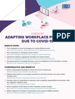 Adapting workplace practices due to COVID-19