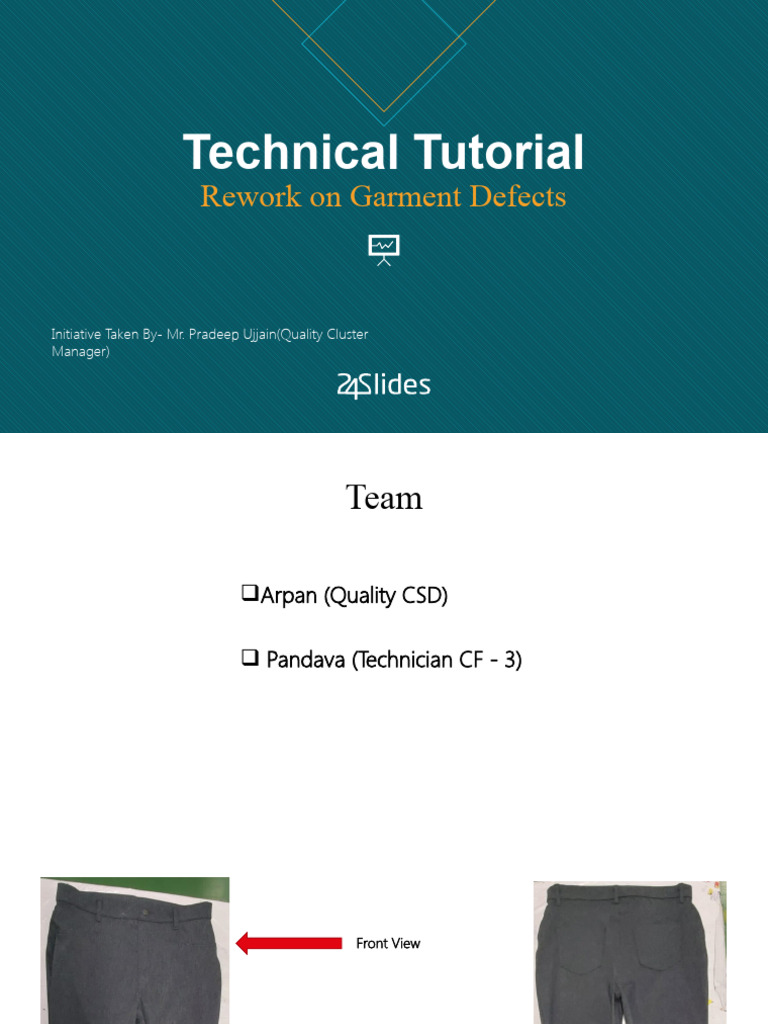 Garment Defect Rework Techniques | PDF