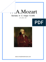 Mozart- Sonata for Piano in C Major Kv 545