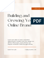 White and Orange Minimalist Branding Ebook Document