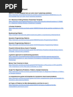 DSA Patterns Sheet Kushal Vijay