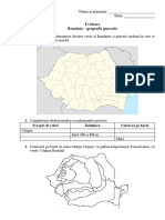 Romania Geografie Generala