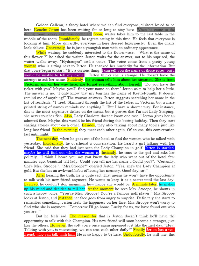 Writing Short Story Pdf