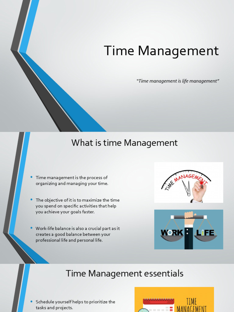Time Management Presentation - Ahmad Waqqas | PDF