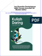 PDF of Kuliah Daring Dinamika Pembelajaran Ketika Wabah Corona Amrullah Ali Moebin Editor Full Chapter Ebook