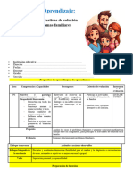 3º Grado Dia 1 PS Proponemos Alternativas de La Solución Ante Los Problemas Familiares