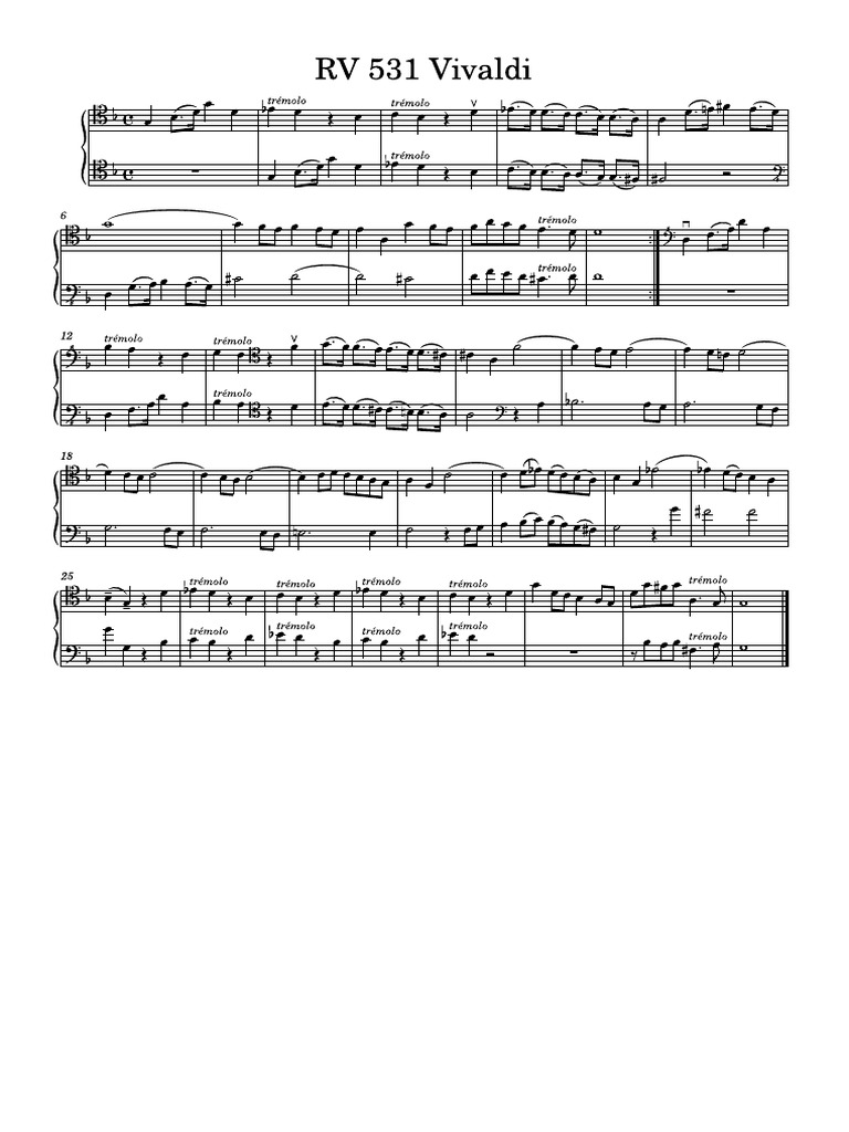 RV 531 Vivaldi B | PDF