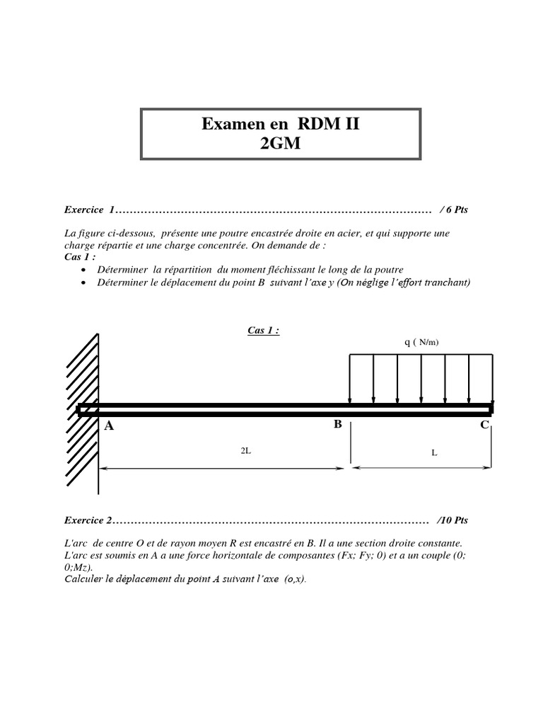 Analyse des Déplacements en RDM | PDF | Méthodes et références pédagogiques