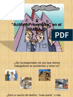 Actitud Preventiva en El Trabajo 2011