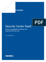 Security Center Saas Devices Compatibility Guidelines and SDL