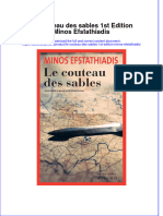 PDF of Le Couteau Des Sables 1St Edition Minos Efstathiadis Full Chapter Ebook