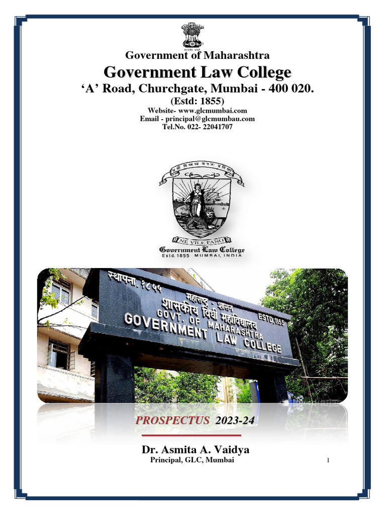 GLC Mumbai: Law Courses Prospectus | PDF | Justice | Crime & Violence