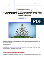 An in-Depth Look Into Who Really Controls the U.S. Government (Deep State) - Because It's Not the Peoplle
