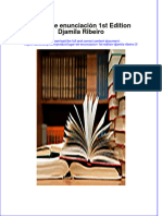 PDF of Lugar de Enunciacion 1St Edition Djamila Ribeiro 2 Full Chapter Ebook