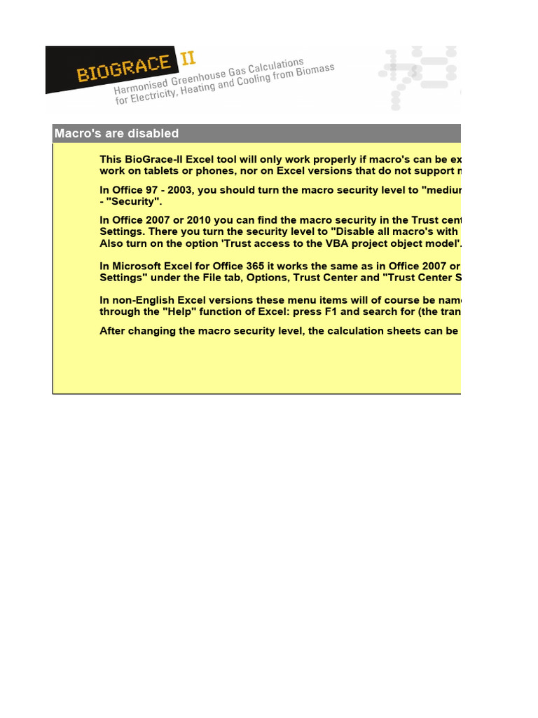 Biograce ii excel tool version 4a pdf