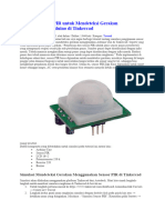 Simulasi Sensor PIR untuk Mendeteksi Gerakan menggunakan Arduino di Tinkercad