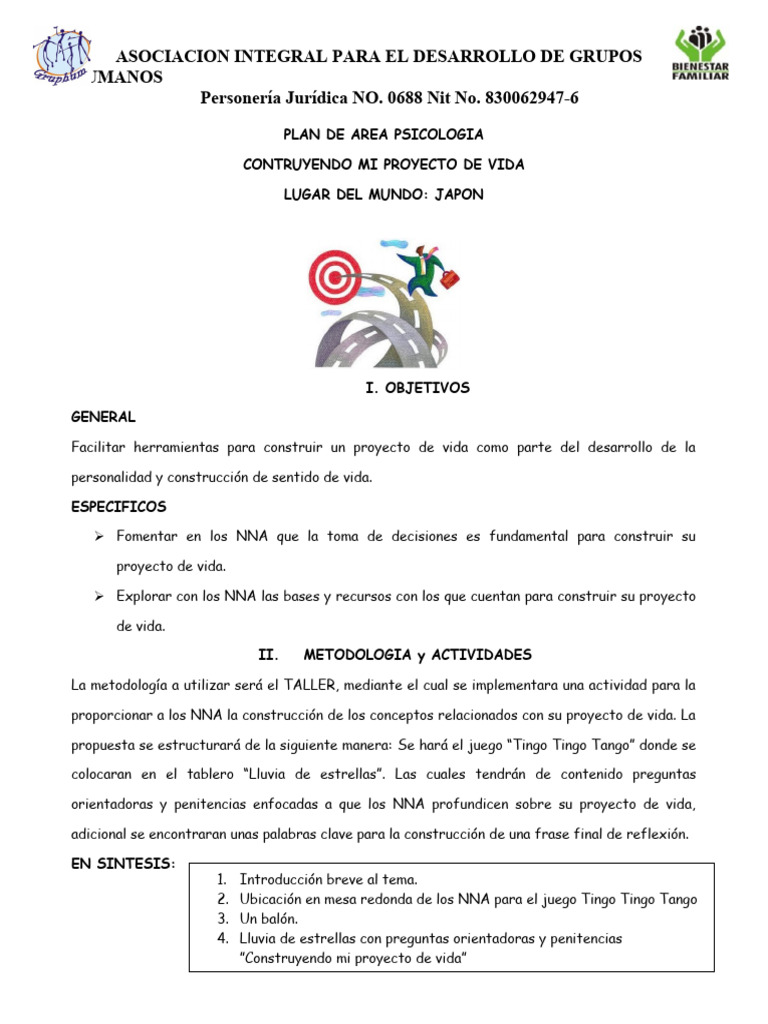 Taller Proyecto de Vida | PDF | Vida | Ciencias del comportamiento