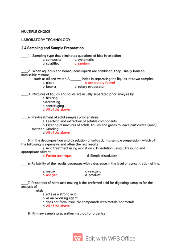 Sample Preparation Techniques in Analysis | PDF | High Performance ...