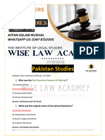 Wise Law Academy Pak Studies - Lat 0347-8710056