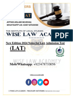 Lat - Islamic Studies Wise Law Academy Guesspapers 2024