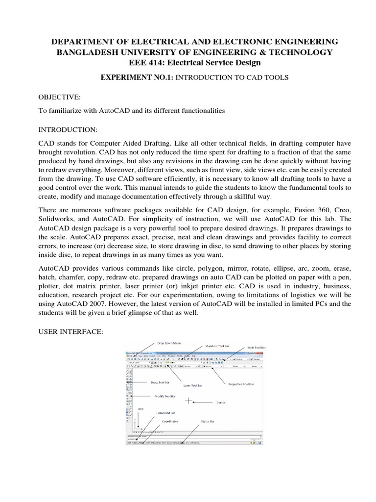 EEE414 Exp1 | PDF | Cartesian Coordinate System | Computer Aided Design