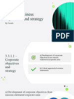 3.3.1. - Business Objectives and Strategy: by Casado