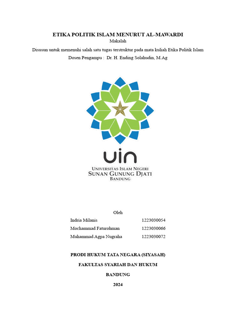 Etika Politik Islam Al-Mawardi | PDF | Karier & Perkembangan | Sains ...