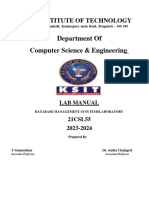 Dbms 2021 Lab Manual Ksit - Copy-1