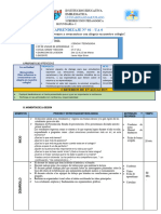 SESION DE Aprend. N° 1 Acogida