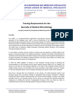 UEMS Medical Microbiology ETR and Curriculum