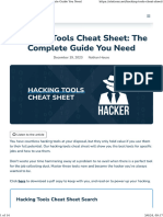 Hacking Tools Cheat Sheet The Complete Guide You Need