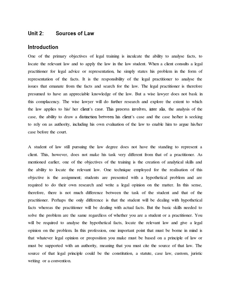 Unit 4 Sources of Law Excerpt | PDF | Precedent | Constitutional Amendment