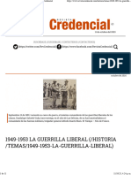 1949-1953 LA GUERRILLA LIBERAL Revista Credencial