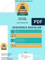 Pelatihan Makalah 10 Sept 2021