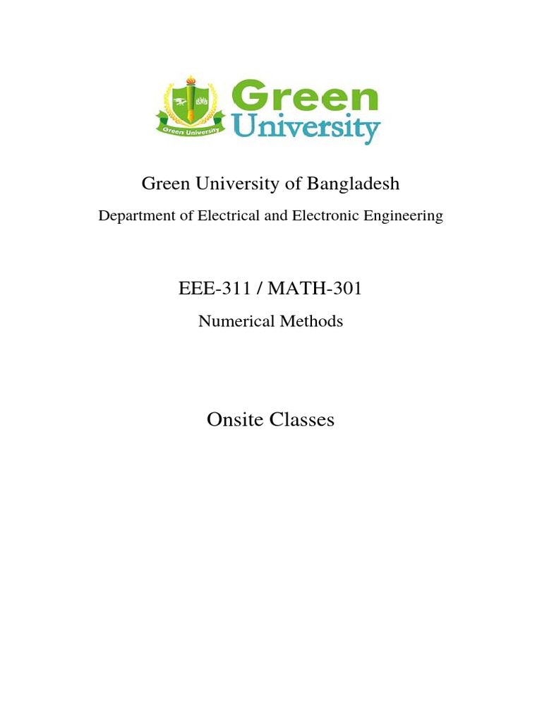 MATH 301 (Midterm Handnote) (Aitken's Method) | PDF