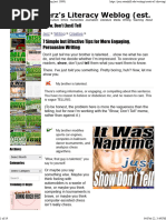 Show, Don't (Just) Tell - Jerz's Literacy Weblog (Est. 1999)