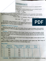 Chemistry Practical File Write Up