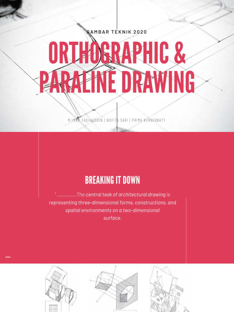 Orthographic Paraline Drawing Pdf Drawing Euclidean Geometry