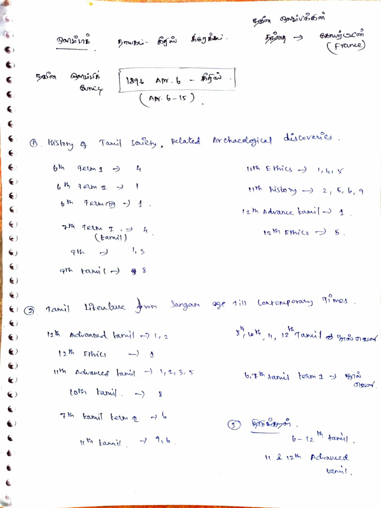 TNPSC Notes Unit 8 (PT - 1) | PDF