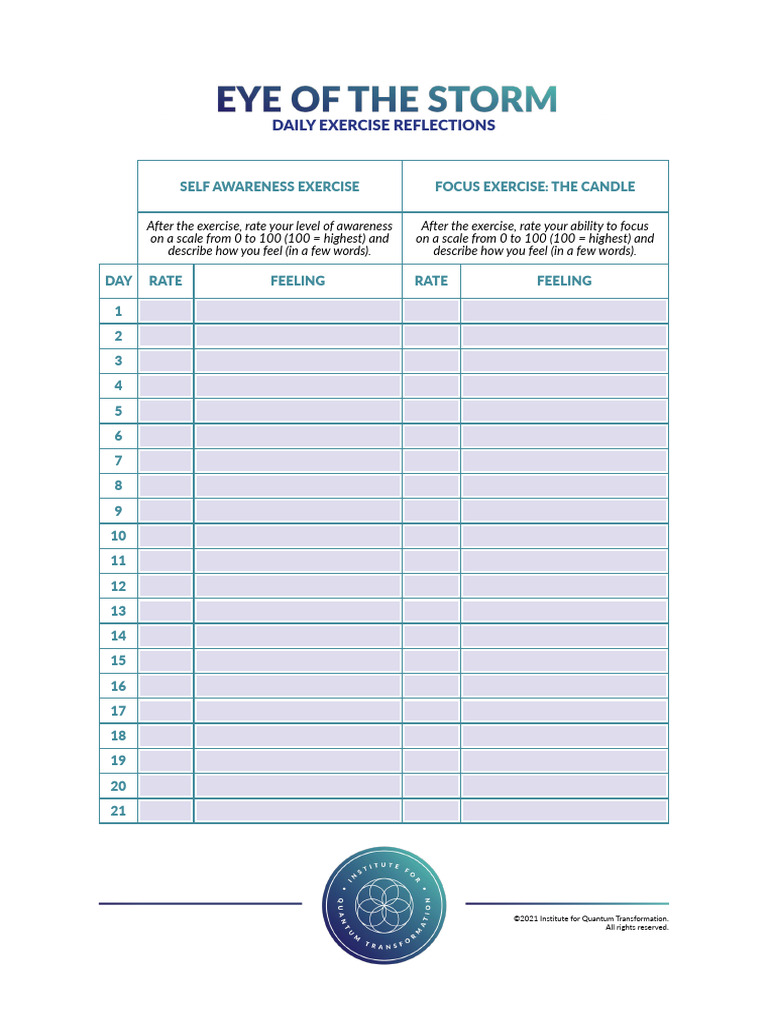 EOS_Worksheet_21_Day_Overview | PDF