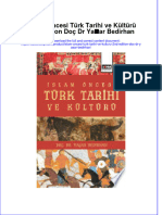 Full Download Islam Oncesi Turk Tarihi Ve Kulturu 2Nd Edition Doc DR Yasar Bedirhan Online Full Chapter PDF