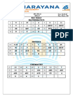 26-05-24 - SR - Iit - Star Co-Sc (Model-A) - Jee Adv - 2022 (P-I) - SPL Cat-2 - Key & Sol