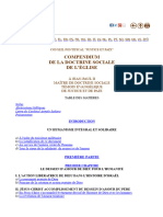 Compendium de La Doctrine Sociale de l'Eglise Conseil Justice Et Paix