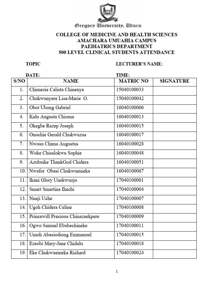 Batch c main class list pdf