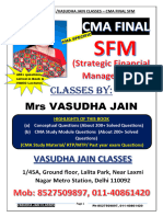CMA SFM Vasudha Maam