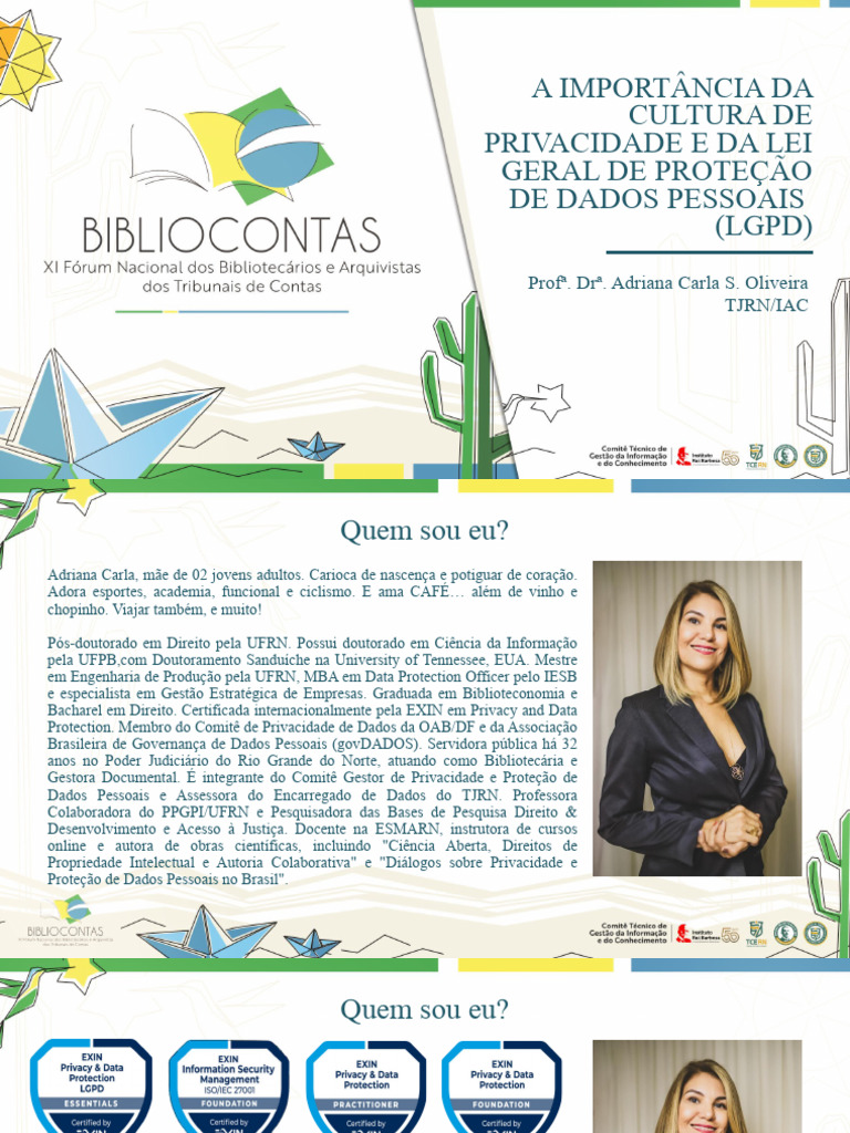 A Importância Da Cultura de Privacidade e Da Lei Geral de Proteção de ...